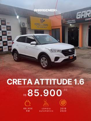 HYUNDAI CRETA 1.6 16V FLEX ATTITUDE AUTOMÁTICO HYUNDAI CRETA 1.6 16V FLEX ATTITUDE AUTOMÁTICO